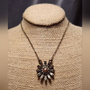 Chloe + Isabel Crystal Flower Pendant Necklace